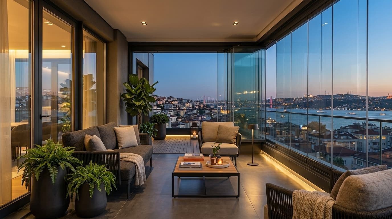 Çelikpen Panoramik Eşiksiz Sürme ve Katlanır Cam Balkon Uygulamaları Çelikpen ile Yaşandı — panoramik yaşam alanları